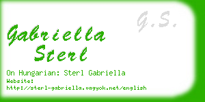 gabriella sterl business card